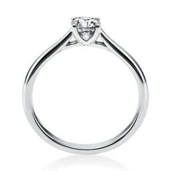Solitär Ring Damenring aus 950 Platin mit Diamant Brillant 0,40 Ct. 4er-Krappe