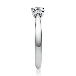 Solitär Ring Damenring aus 950 Platin mit Diamant Brillant 0,40 Ct. 4er-Krappe