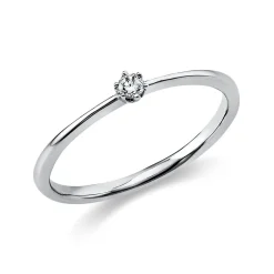 Solitär Ring Damenring aus 950 Platin mit Diamant Brillant 0,70 Ct. 6er-Krappe