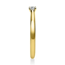 Solitär Ring Damenring 585 Gold Gelbgold Diamant Brillant 0,10 Ct. 4er-Krappe