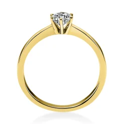 Solitär Ring Damenring 585 Gold Gelbgold Diamant Brillant 0,40 Ct. 6er-Krappe