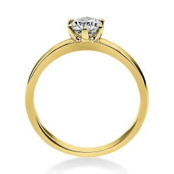 Solitär Ring Damenring 750 Gold Gelbgold Diamant Brillant 0,50 Ct. 6er-Krappe