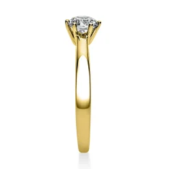 Solitär Ring Damenring 585 Gold Gelbgold Diamant Brillant 0,50 Ct. 6er-Krappe