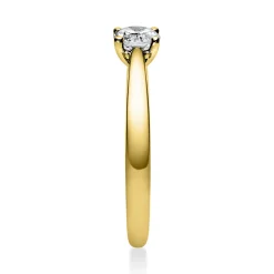 Solitär Ring Damenring 585 Gold Gelbgold Diamant Brillant 0,40 Ct. 4er-Krappe