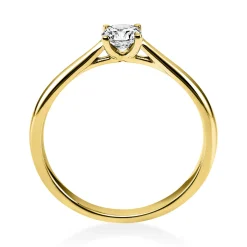 Solitär Ring Damenring 750 Gold Gelbgold Diamant Brillant 0,30 Ct. 4er-Krappe