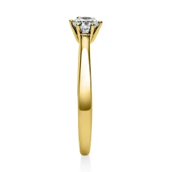 Solitär Ring Damenring 750 Gold Gelbgold Diamant Brillant 0,30 Ct. 6er-Krappe