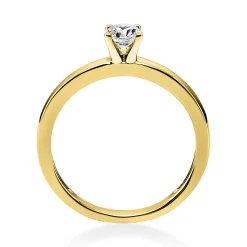 Solitär Ring Damenring 585 Gold Gelbgold Diamant Brillant 0,30 Ct. 4er-Krappe