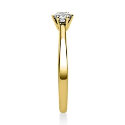 Solitär Ring Damenring 750 Gold Gelbgold Diamant Brillant 0,20 Ct. 6er-Krappe