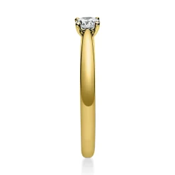 Solitär Ring Damenring 750 Gold Gelbgold Diamant Brillant 0,20 Ct. 4er-Krappe
