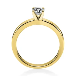 Solitär Ring Damenring 585 Gold Gelbgold Diamant Brillant 0,40 Ct. 4er-Krappe