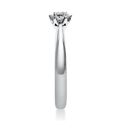 Solitär Ring Damenring 585 Gold Weißgold Diamant Brillant 0,30 Ct. 6er-Krappe