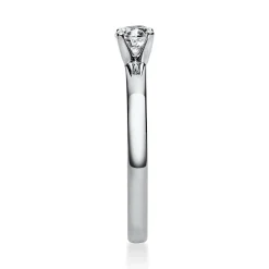 Solitär Ring Damenring 750 Gold Weißgold Diamant Brillant 0,30 Ct. 4er-Krappe