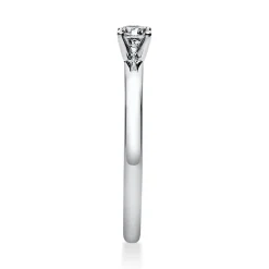 Solitär Ring Damenring 585 Gold Weißgold Diamant Brillant 0,20 Ct. 4er-Krappe