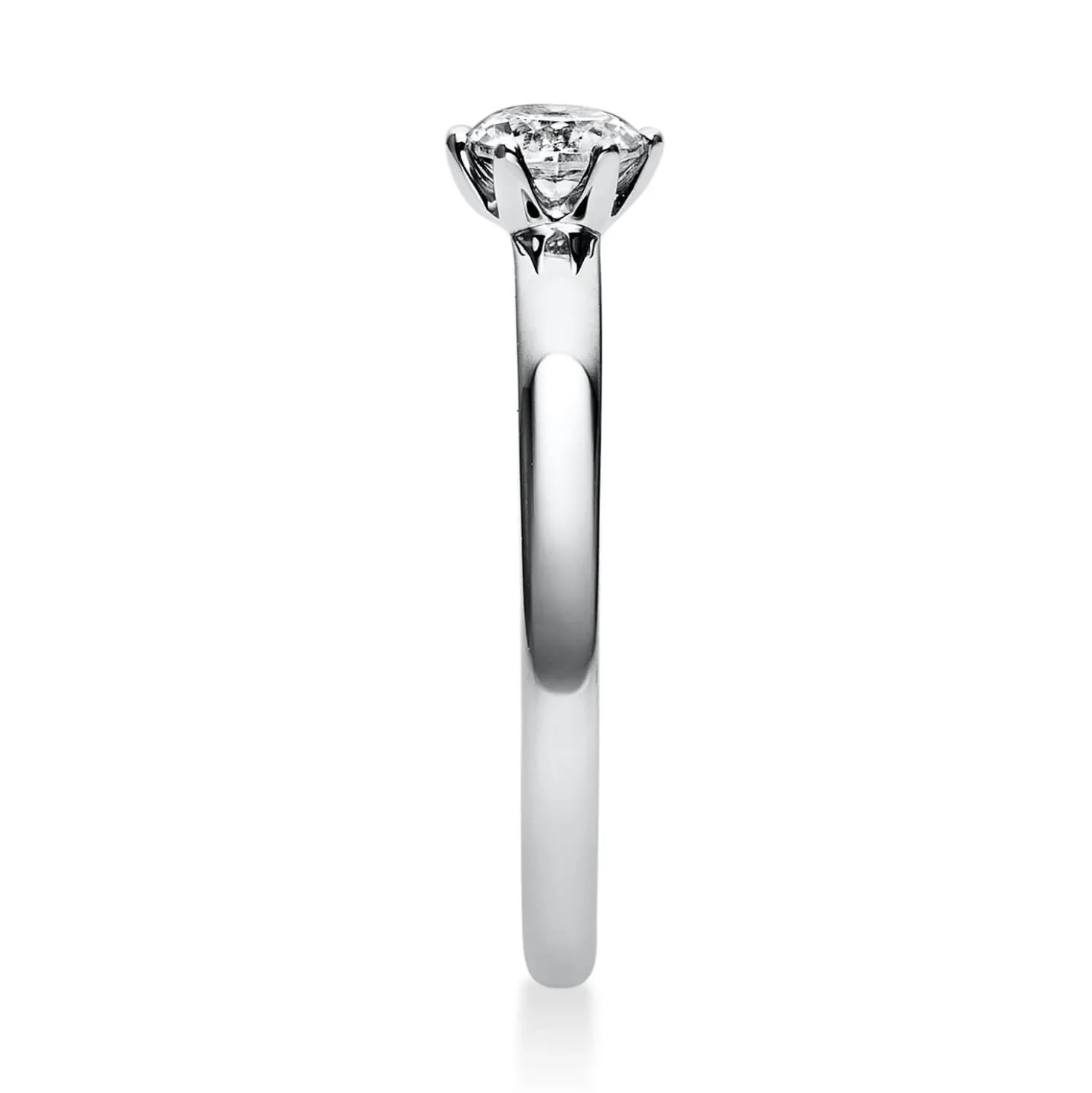 Solitär Ring Damenring 750 Gold Weißgold Diamant Brillant 0,30 Ct. 6er-Krappe