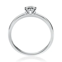 Solitär Ring Damenring 585 Gold Weißgold Diamant Brillant 0,30 Ct. 6er-Krappe