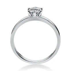 Solitär Ring Damenring 585 Gold Weißgold Diamant Brillant 0,50 Ct. 6er-Krappe