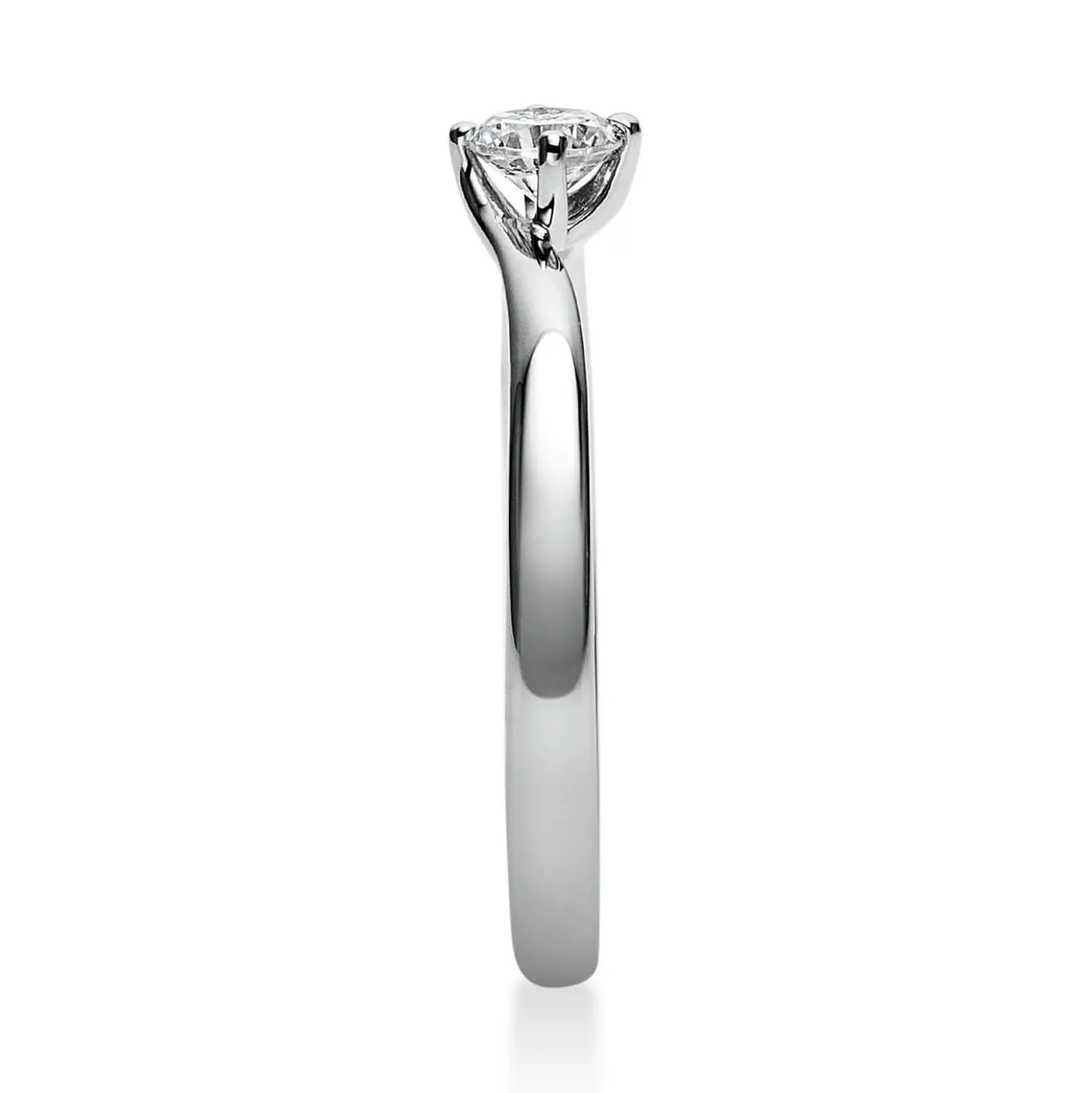 Solitär Ring Damenring 750 Gold Weißgold Diamant Brillant 0,20 Ct. 4er-Krappe