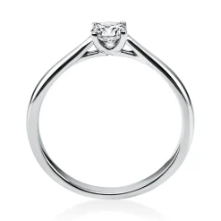 Solitär Ring Damenring 750 Gold Weißgold Diamant Brillant 0,30 Ct. 4er-Krappe