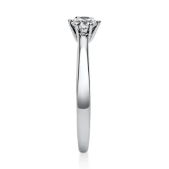 Solitär Ring Damenring 585 Gold Weißgold Diamant Brillant 0,30 Ct. 6er-Krappe