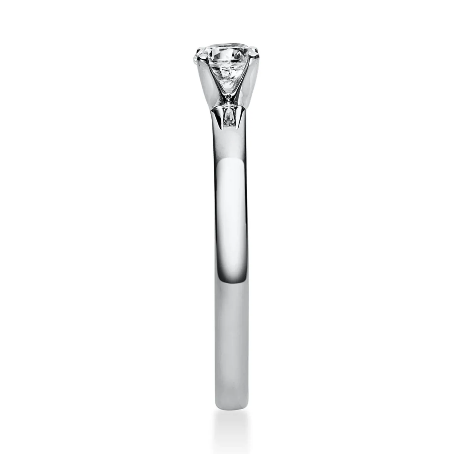 Solitär Ring Damenring 585 Gold Weißgold Diamant Brillant 0,30 Ct. 4er-Krappe