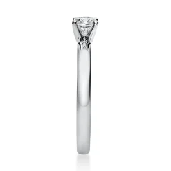 Solitär Ring Damenring 585 Gold Weißgold Diamant Brillant 0,40 Ct. 4er-Krappe