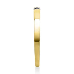 Solitär Ring Spannring aus 750 Gold Gelbgold mit Diamant Brillant 0,05 Ct.