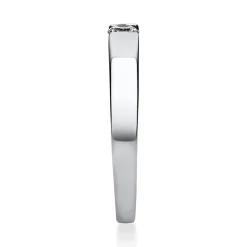 Solitär Ring Spannring aus 950 Platin mit Diamant Brillant 0,15 Ct.