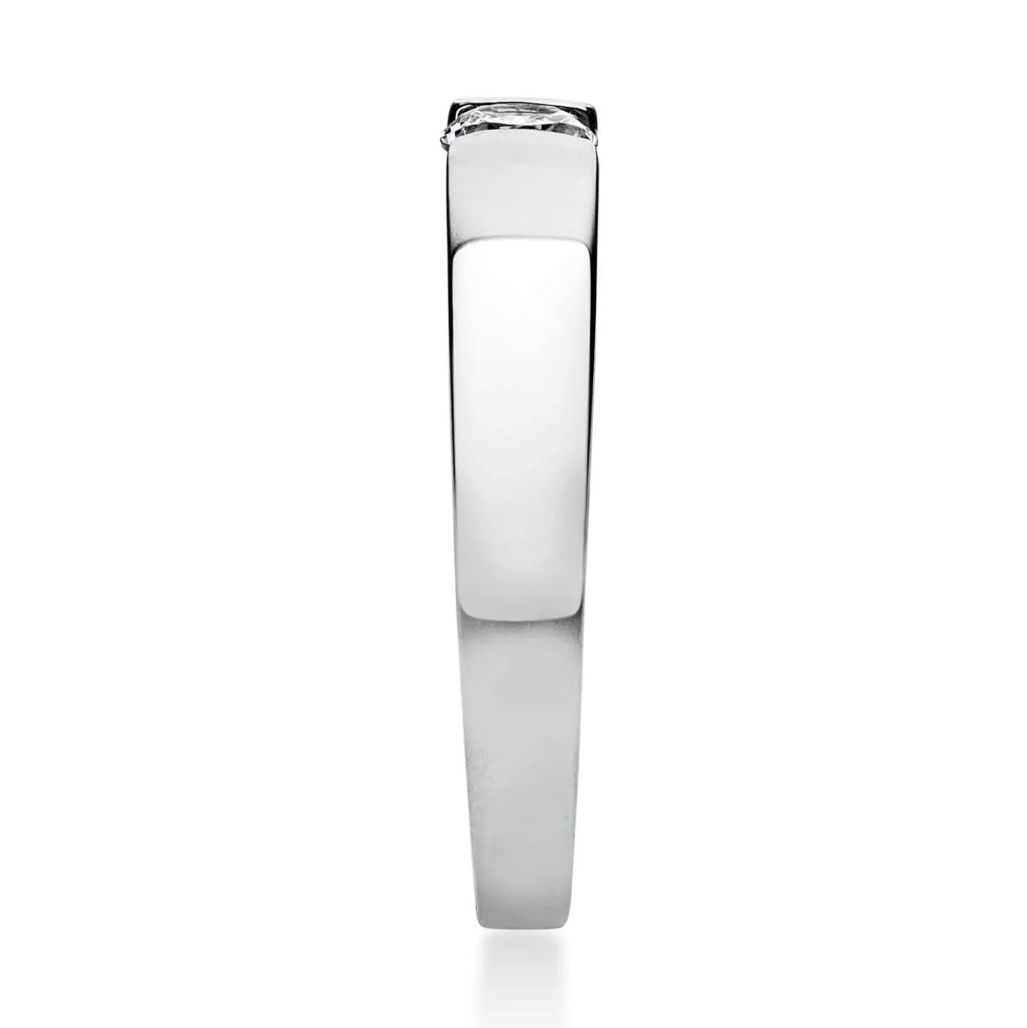 Solitär Ring Spannring aus 950 Platin mit Diamant Brillant 0,25 Ct.