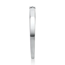 Solitär Ring Spannring aus 950 Platin mit Diamant Brillant 0,05 Ct.