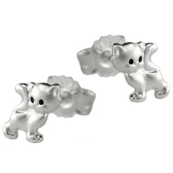 Stecker Ohrstecker Ohrschmuck, Katze Kätzchen, 925 Silber, für Kinder