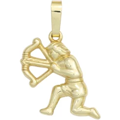 Sternzeichen Anhänger 15,1x15,5mm Schütze 333 Gold Gelbgold Einhänger Damen