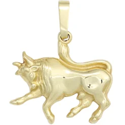Sternzeichen Anhänger 17,2x15,9mm Stier 333 Gold Gelbgold Einhänger Damen