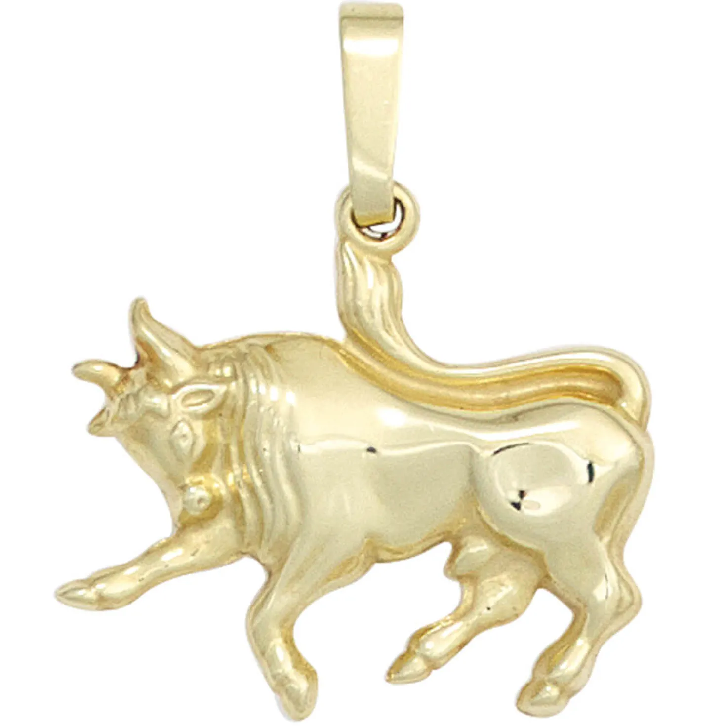 Sternzeichen Anhänger 17,2x15,9mm Stier 333 Gold Gelbgold Einhänger Damen