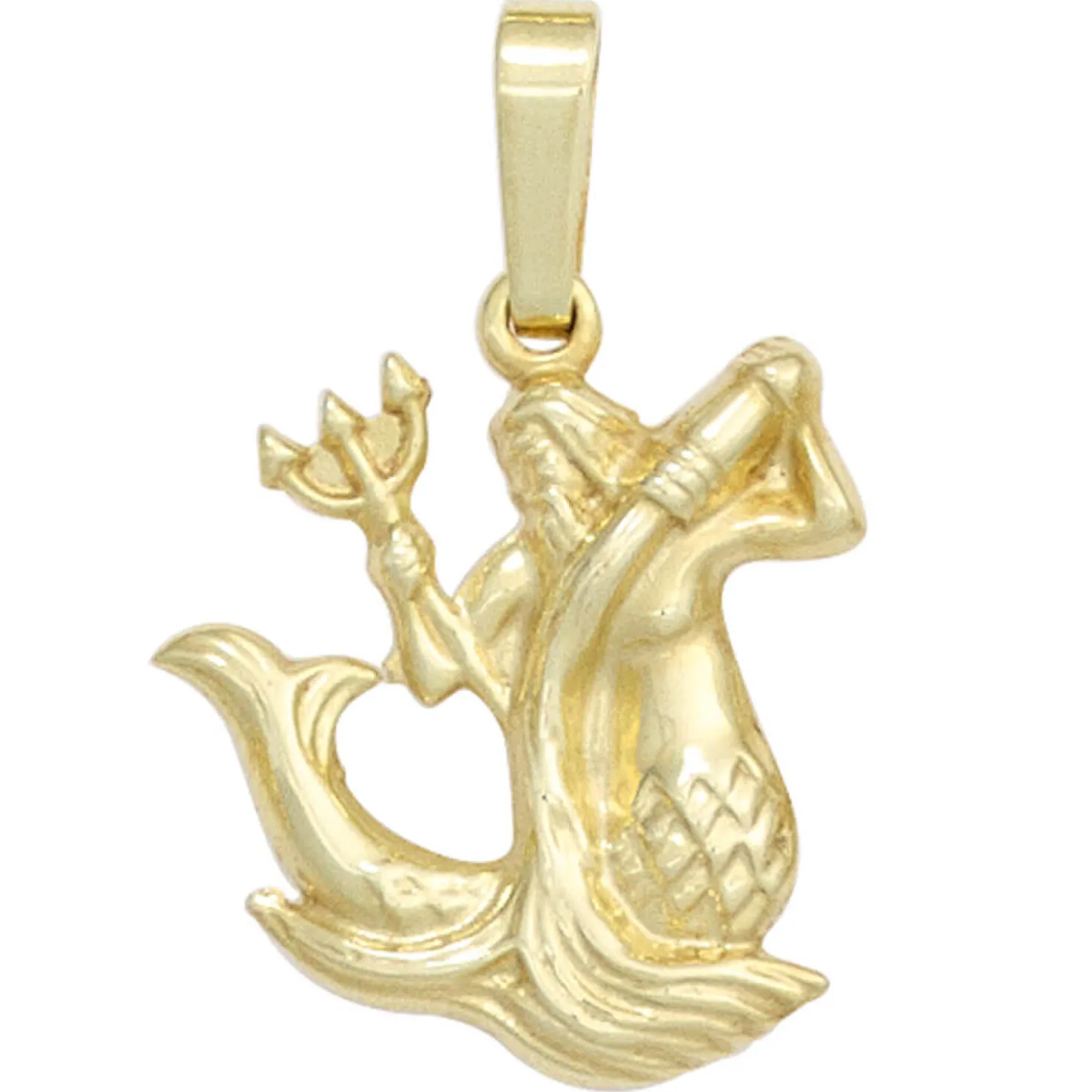 Sternzeichen Anhänger 13,7x16,2mm Wassermann 333 Gold Gelbgold Einhänger Damen