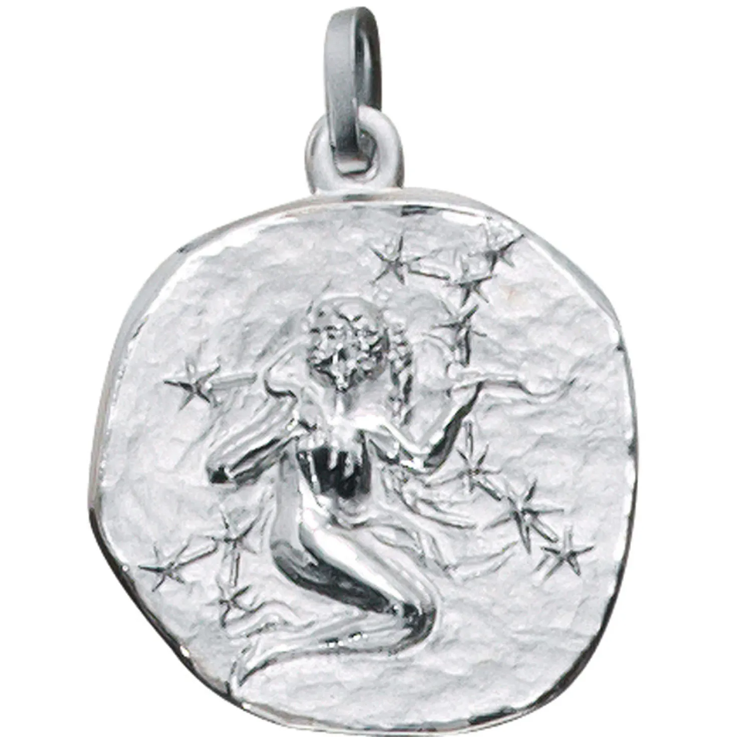 Sternzeichen Jungfrau - Anhänger 19,3x22,5mm aus 925 Echt Silber Halsschmuck