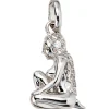 Sternzeichen Jungfrau Anhänger 12,3x19,8mm mit Zirkonia 925 Silber rhodiniert