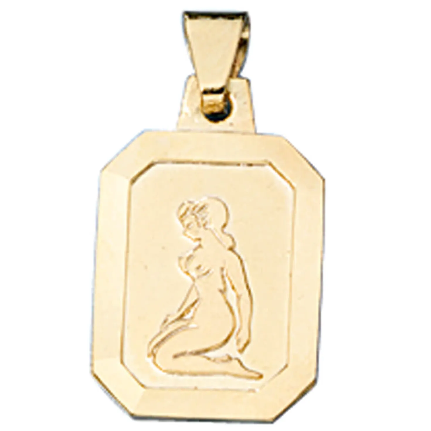 Sternzeichen Jungfrau - Goldanhänger Anhänger 9,2x14,7mm 333 Gold Unisex