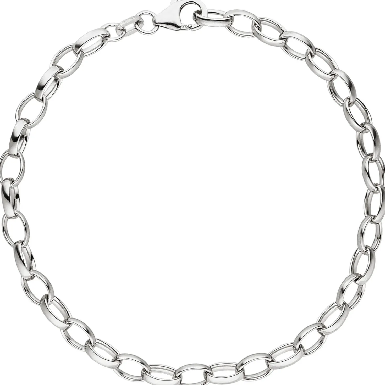 Weit-Anker-Armband Armkette aus 925 Silber Sterlingsilber Armschmuck 21cm