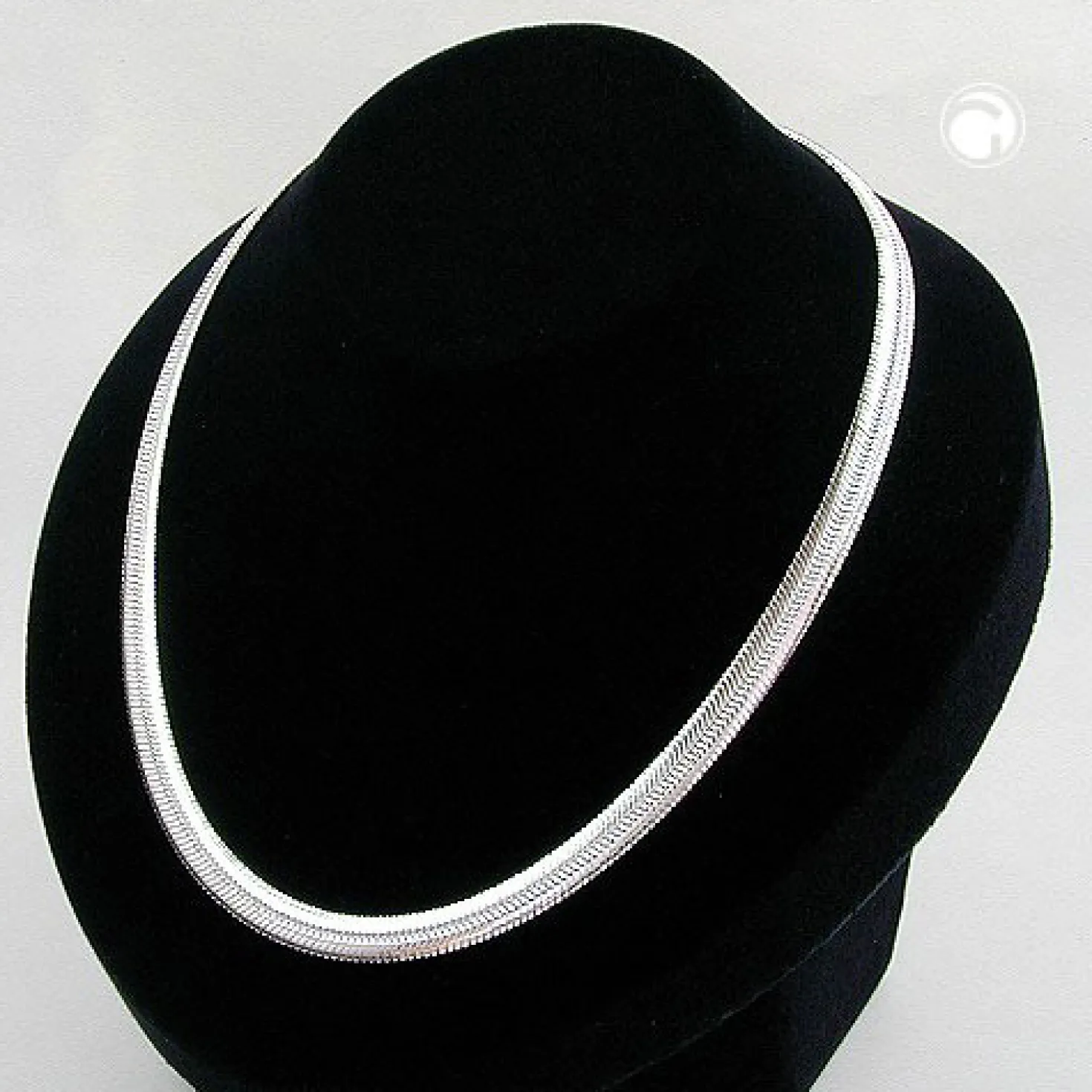 6x2mm Armband Armkette Schlangenkette, flach, 925 Sterlingsilber, 19cm