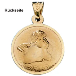 Zwilling Zwillinge Sternzeichen Anhänger 333 Gold rund Halsschmuck Unisex